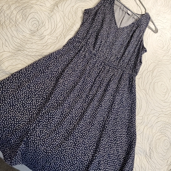 Old Navy dotted navy and white dress - Picture 1 of 6